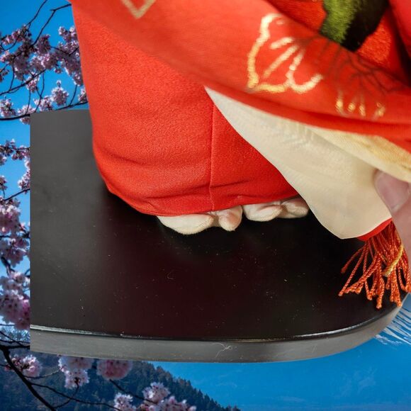 Heian Shunpo Kyoto Ichimatsu Doll 16in Pure Silk Kimono w Box & Papers Japan - Picture 14 of 16